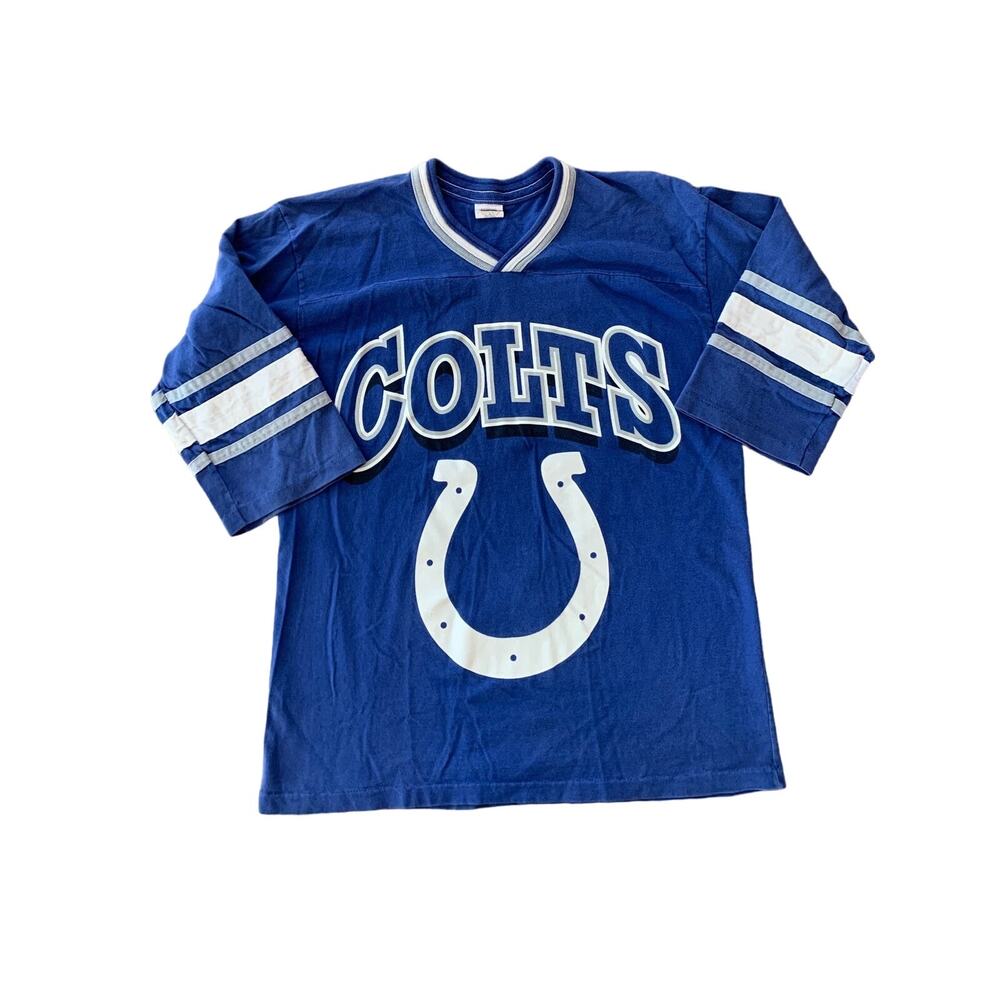 Vintage Indianapolis Colts Football Jersey - Boys Size Large